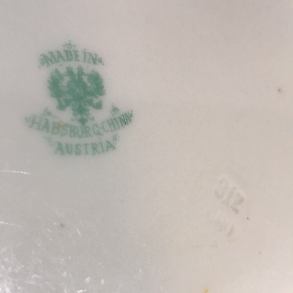 Antique Habsburg China Plate Made In Austria - Picture 8 of 10